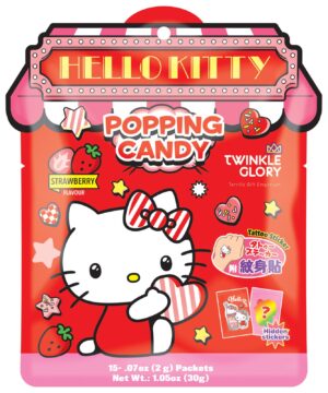 TWINKLE GLORY HELLO KITTY POPPING CANDY STRAWBERRY